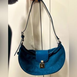 Blue Suede Staud Bag